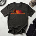 Fire Fighter Graphic Retro Gym T-Shirt