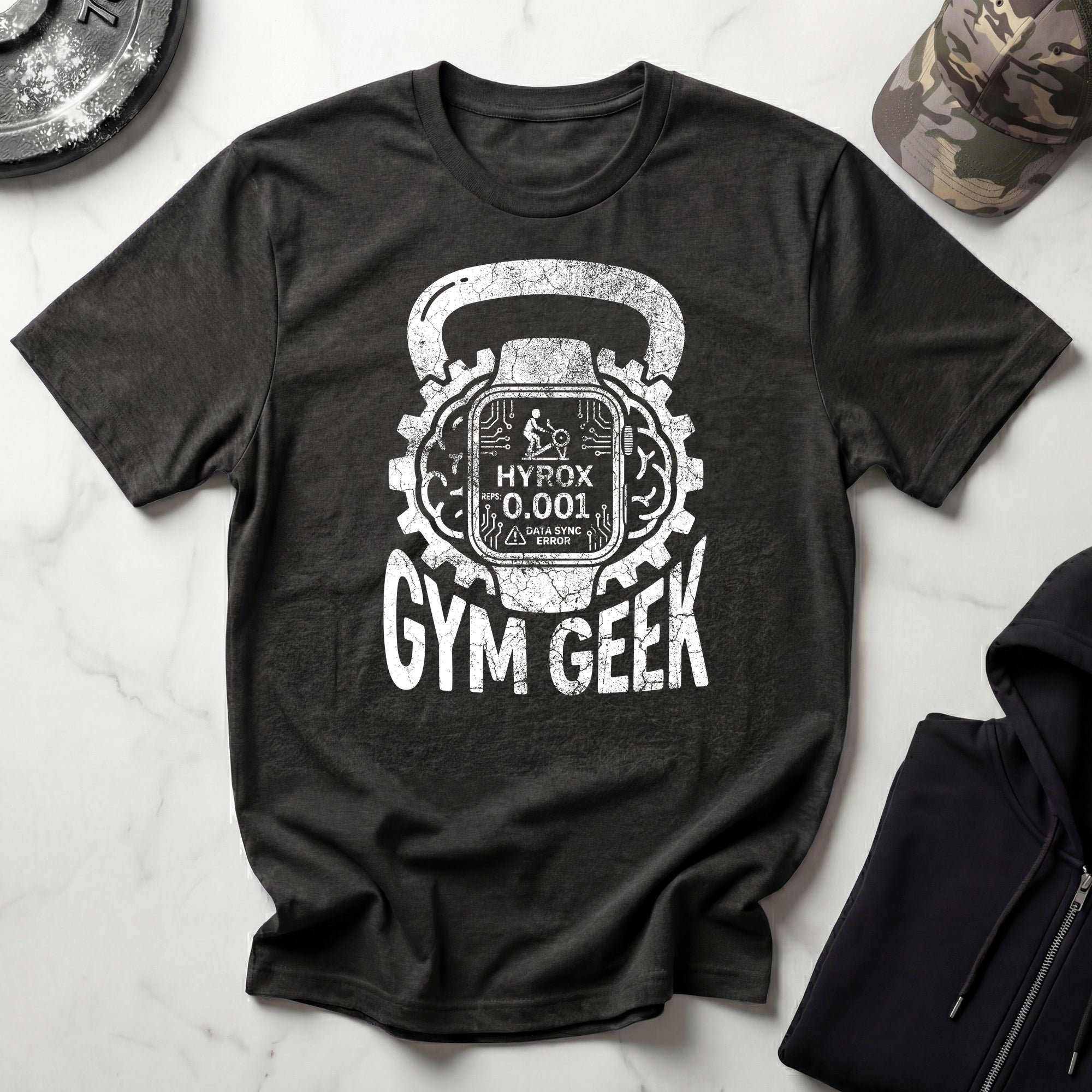Gym Geek Kettlebells Vintage Gym T-Shirt