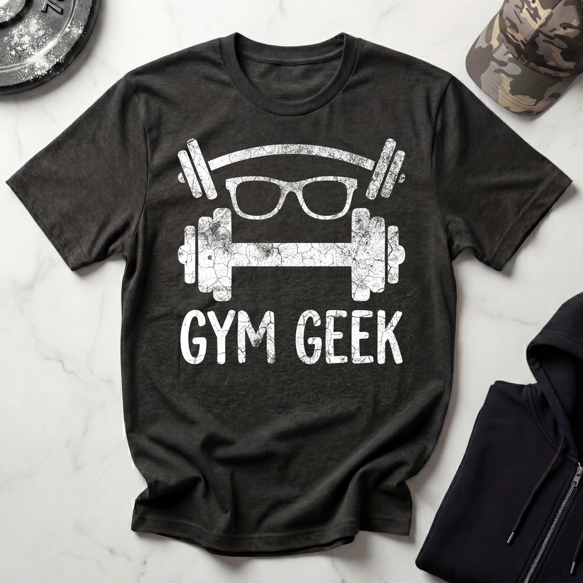 Gym Geek Bodybuilder Vintage Gym T-Shirt