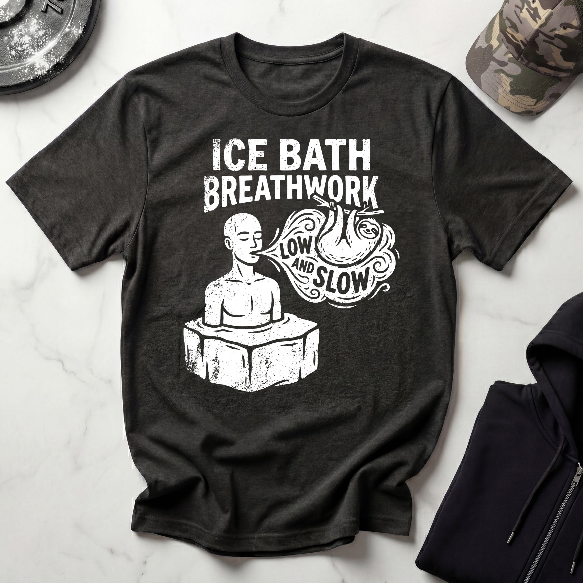 Ice Bath Breathwork Vintage Gym T-Shirt