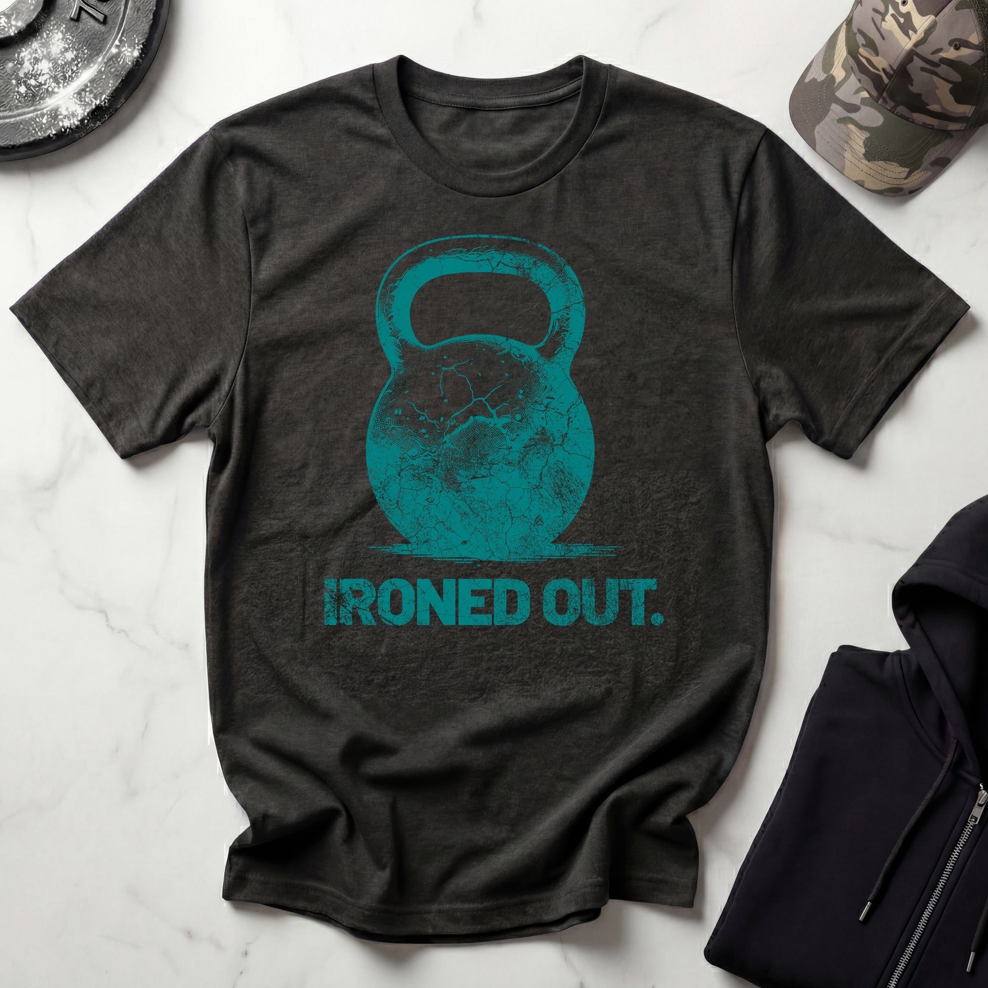 Ironed Out Kettlebell Vintage Gym T-Shirt