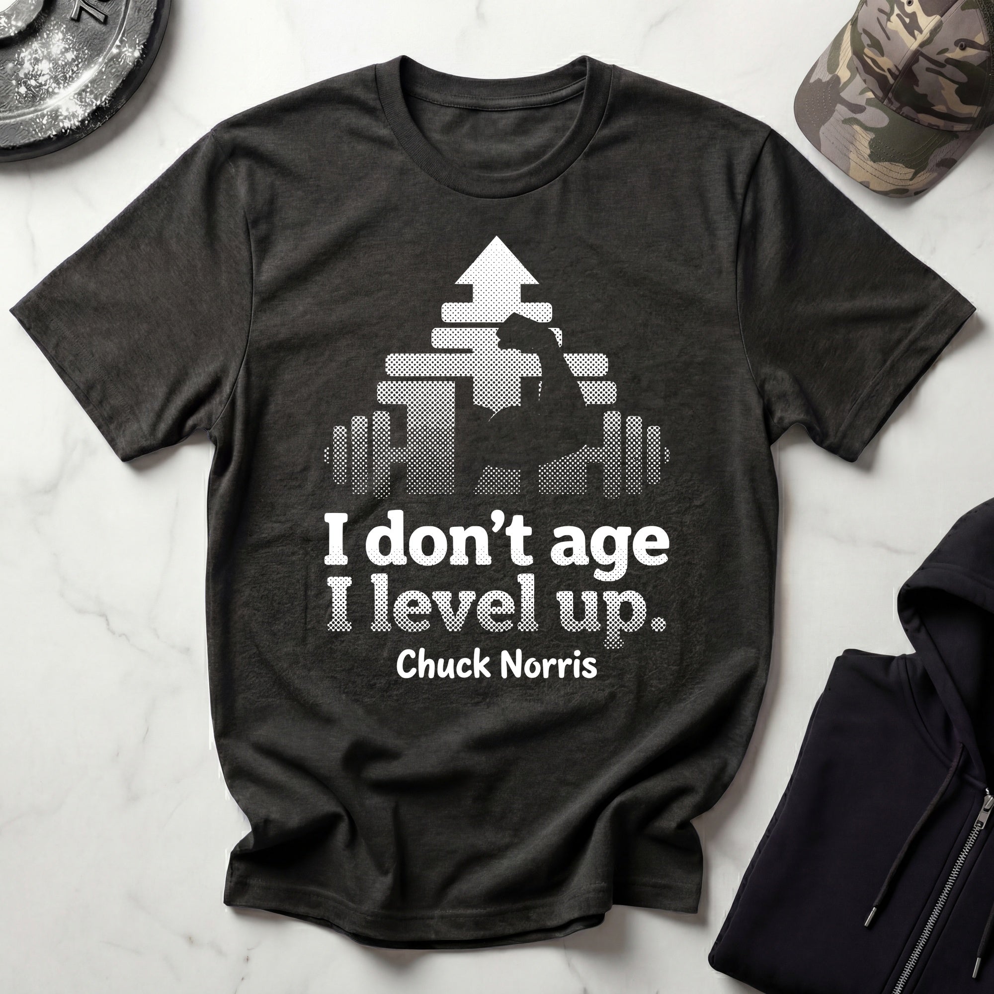 I Dont Age I Level Up Vintage Gym T-Shirt