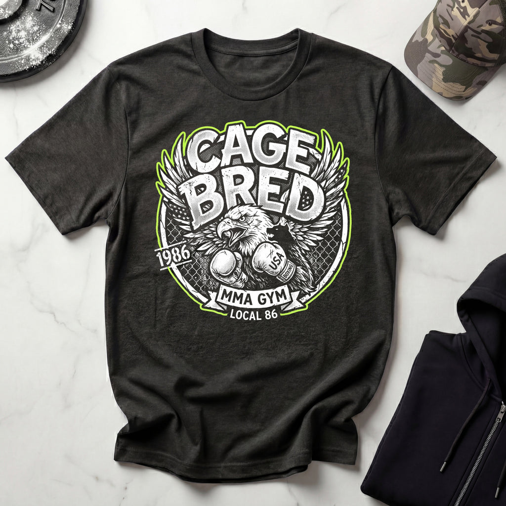 Cage Bred MMA American Eagle Gym T-Shirt