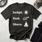 Sunlight Steak Silence Neuro Health Gym T-Shirt