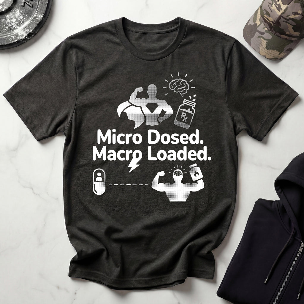 Micro Dosed Macro Loaded Graphic Gym T-Shirt