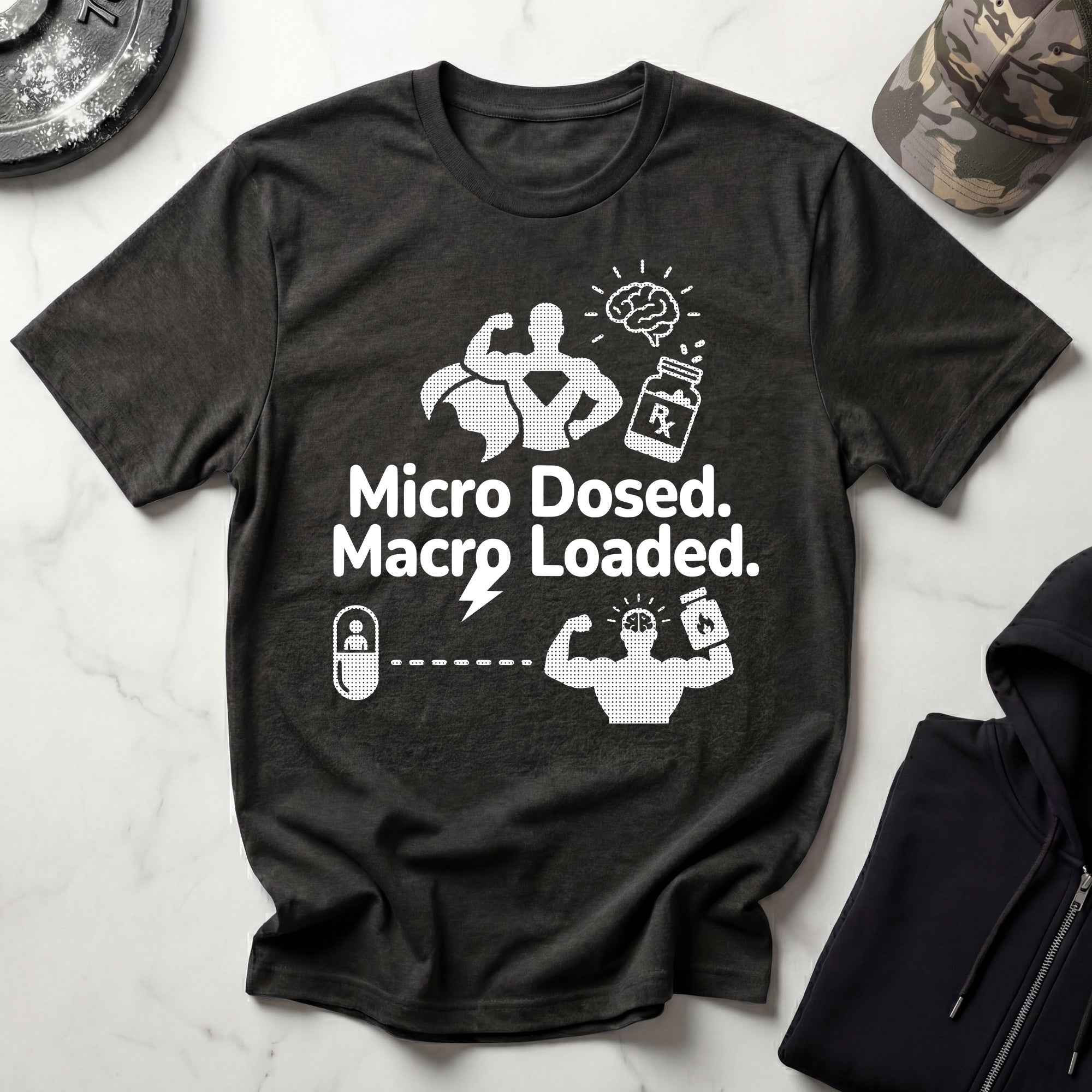 Micro Dosed Macro Loaded Graphic Gym T-Shirt