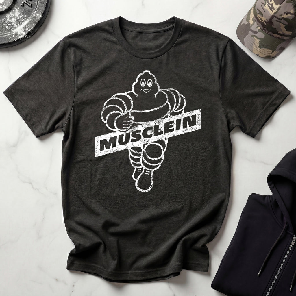 Musclein Man Graphic Vintage Gym T-Shirt