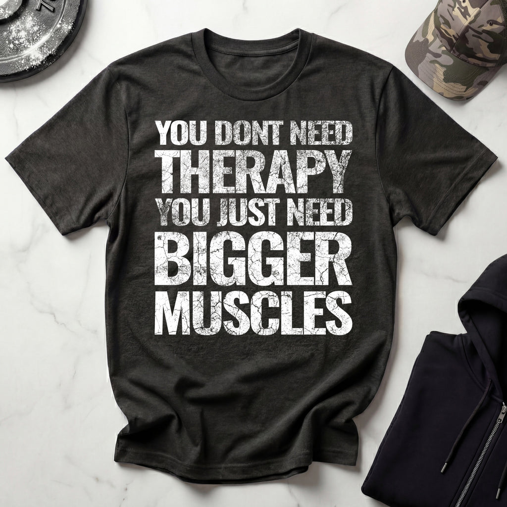 Muscle Therapy Grunge Graphic Gym T-Shirt