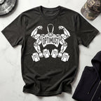 Optimust Weightlifter Robot Gym T-Shirt