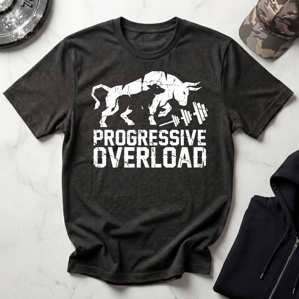 Progressive Overload Graphic Retro Gym T-Shirt