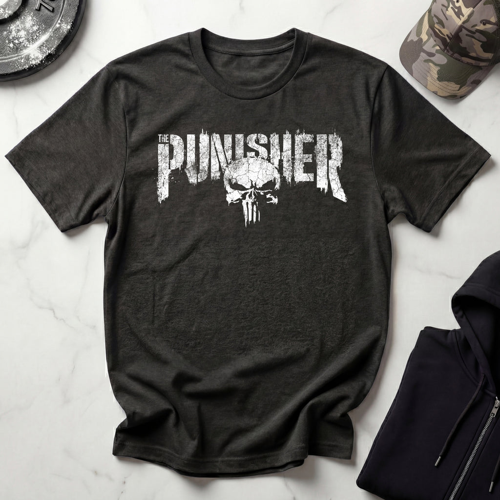 Punisher Grunge Graphic Gym T-Shirt