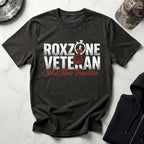 Roxzone Veteran Graphic White Red Gym T-Shirt