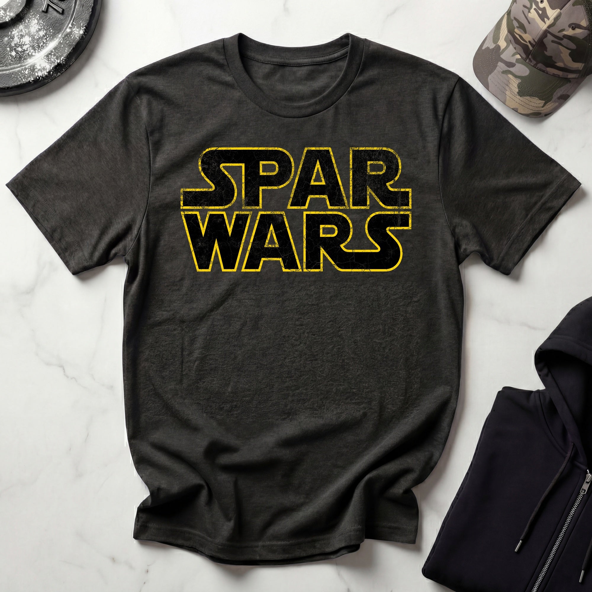 Spar Wars Grunge Vintage Gym T-Shirt