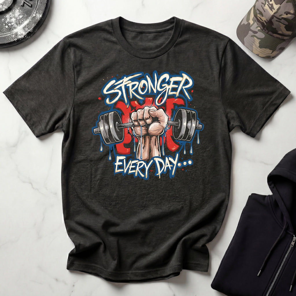 Stronger Every Day Graffiti Art Gym T-Shirt