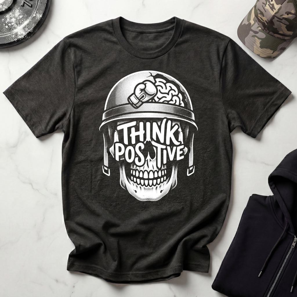 Think Positive Boxing Training Mindset Gym T-Shirt