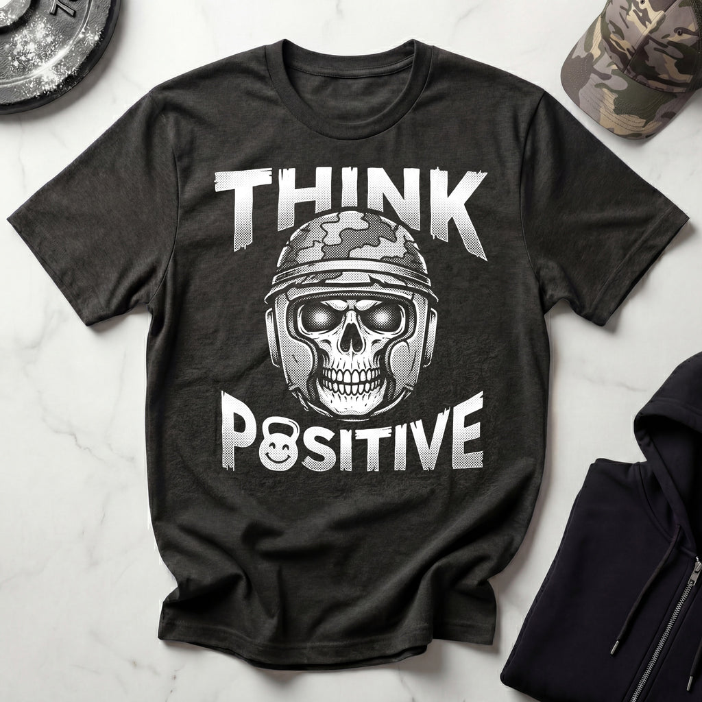 Think Positive Military Training Mindset Gym T-Shirt