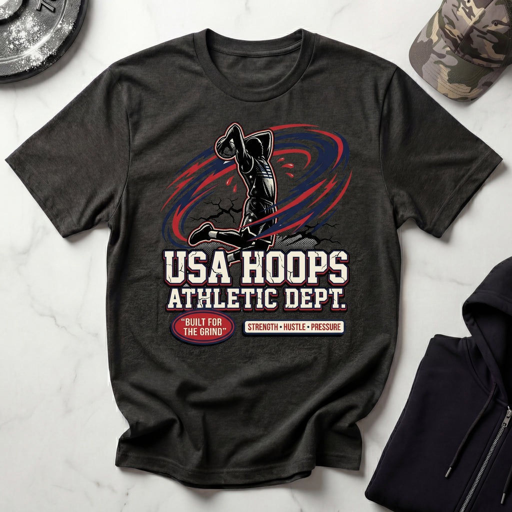 Basketball USA Hoops Gym T-Shirt