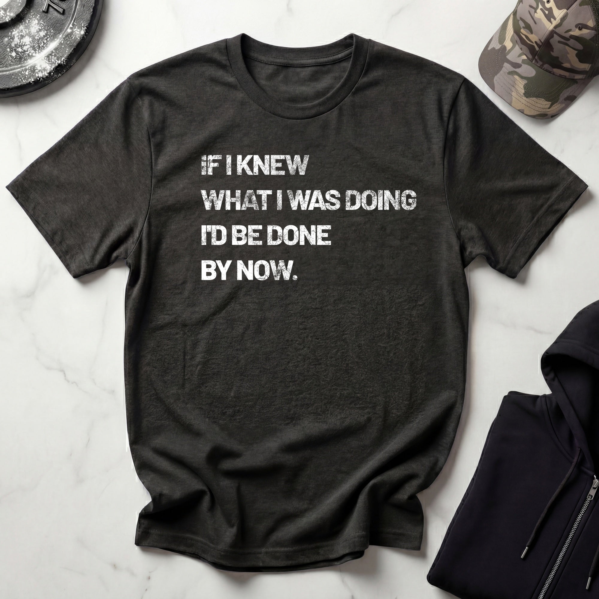 Wise Quote Typographic Retro Gym T-Shirt