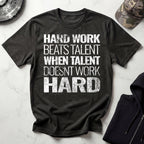 Hard Work Grunge Graphic Gym T-Shirt