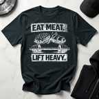 Eat Meat Lift Heavy Dark Tee