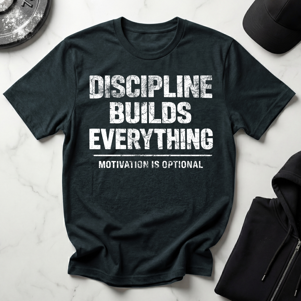 Discipline Builds Everything Dark Tee