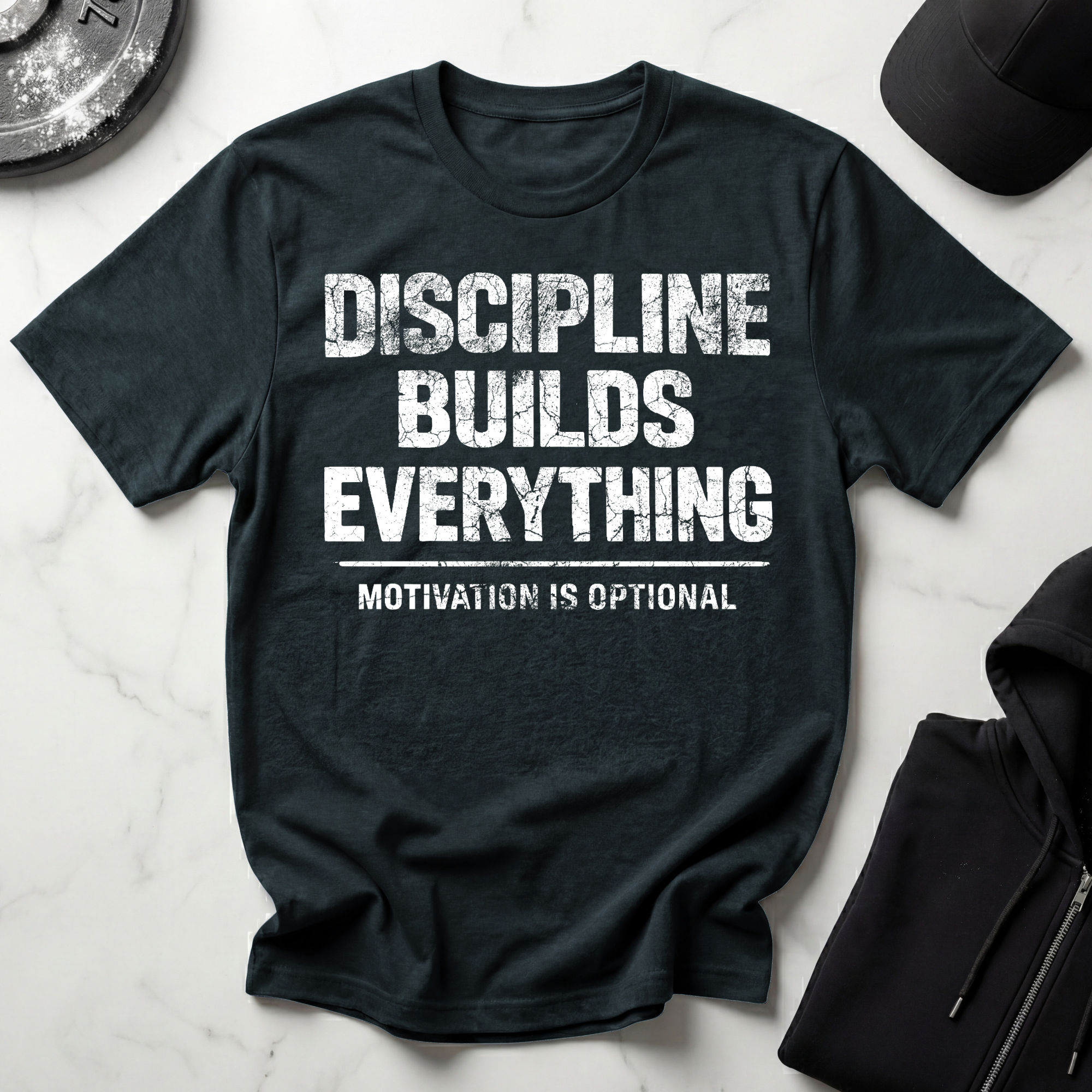 Discipline Builds Everything Dark Tee