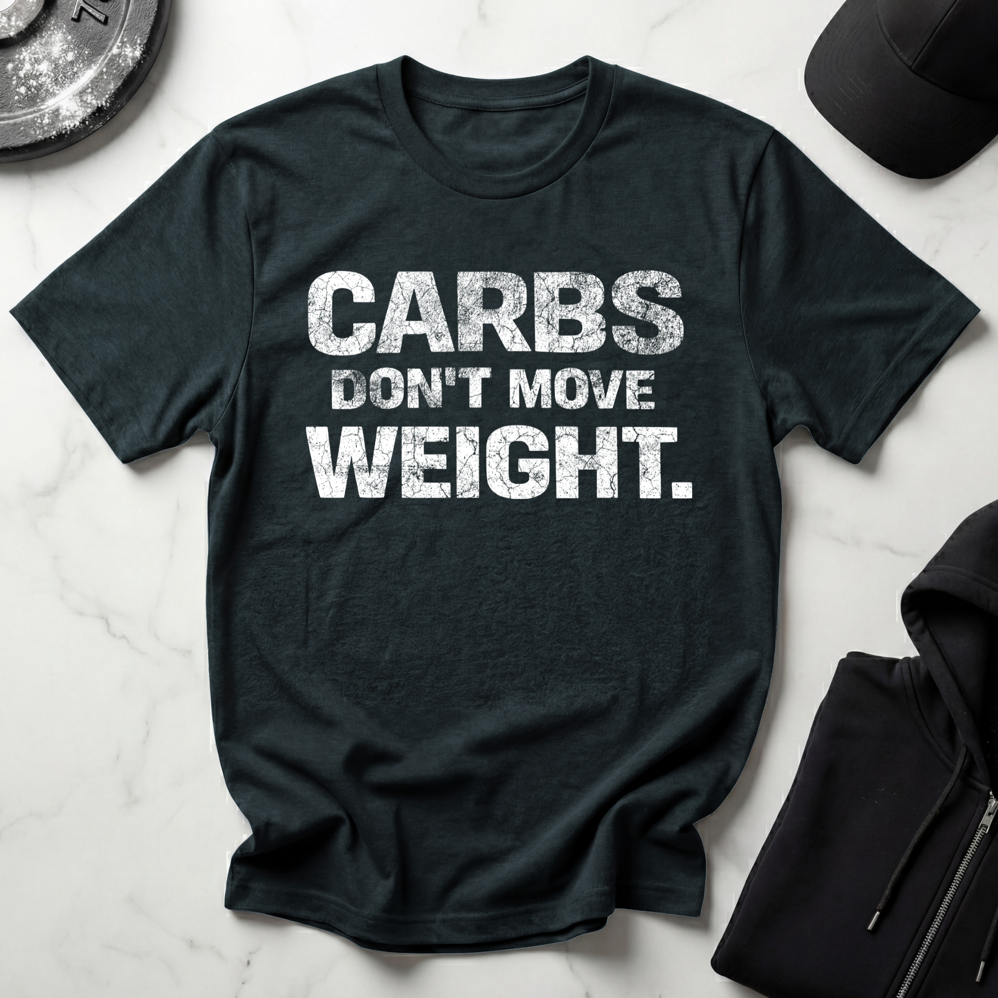 Carbs Dont Move Weight Dark Tee