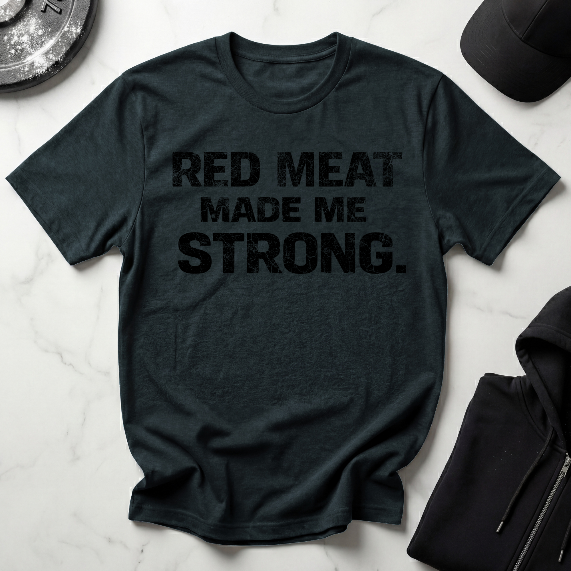 Red Meat Made Me Strong Light Tee