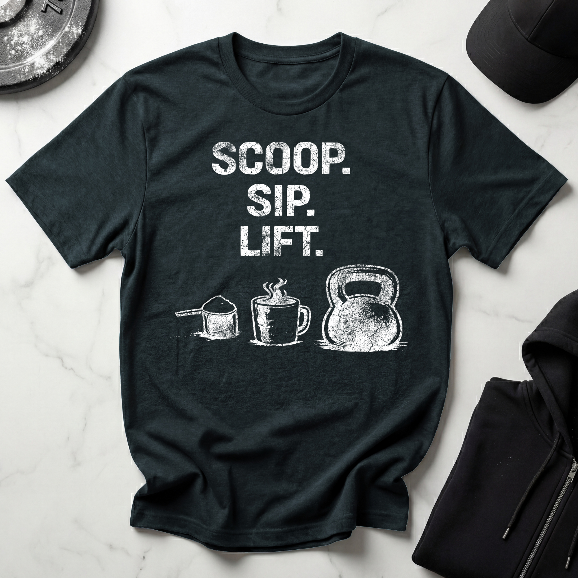 Scoop Sip Lift Dark Tee