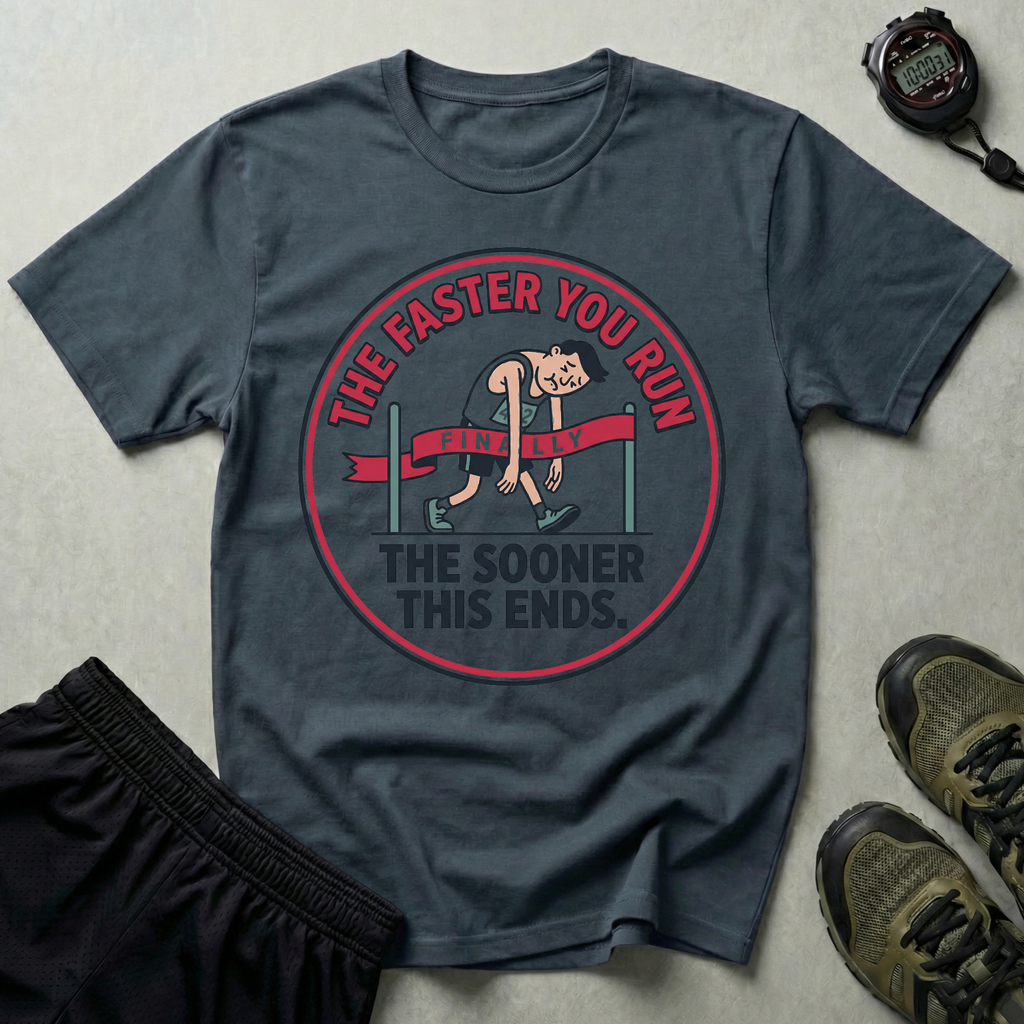 The Faster You Run The Sooner This Ends Gym T-Shirt