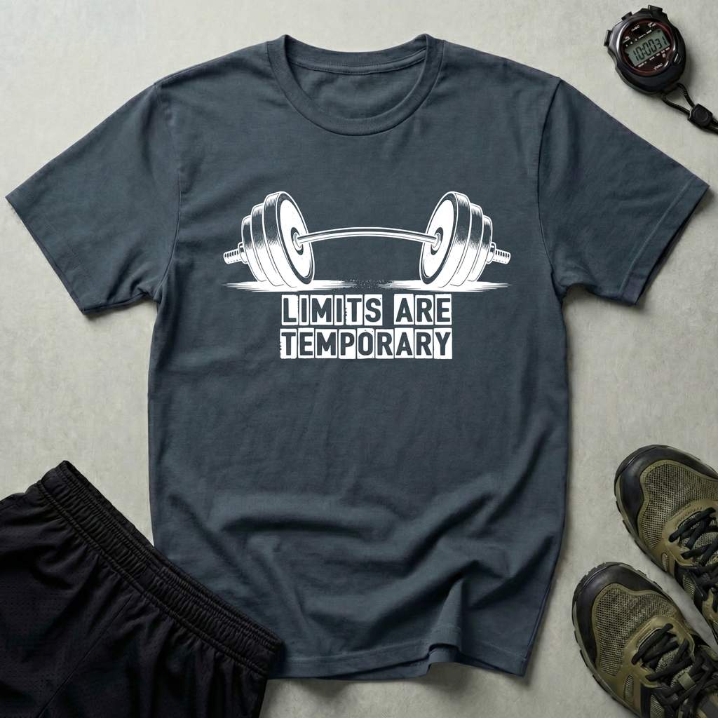Limits Are Temporary Bodybuilding T-Shirt