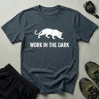 Work In The Dark White Panther Gym T-Shirt