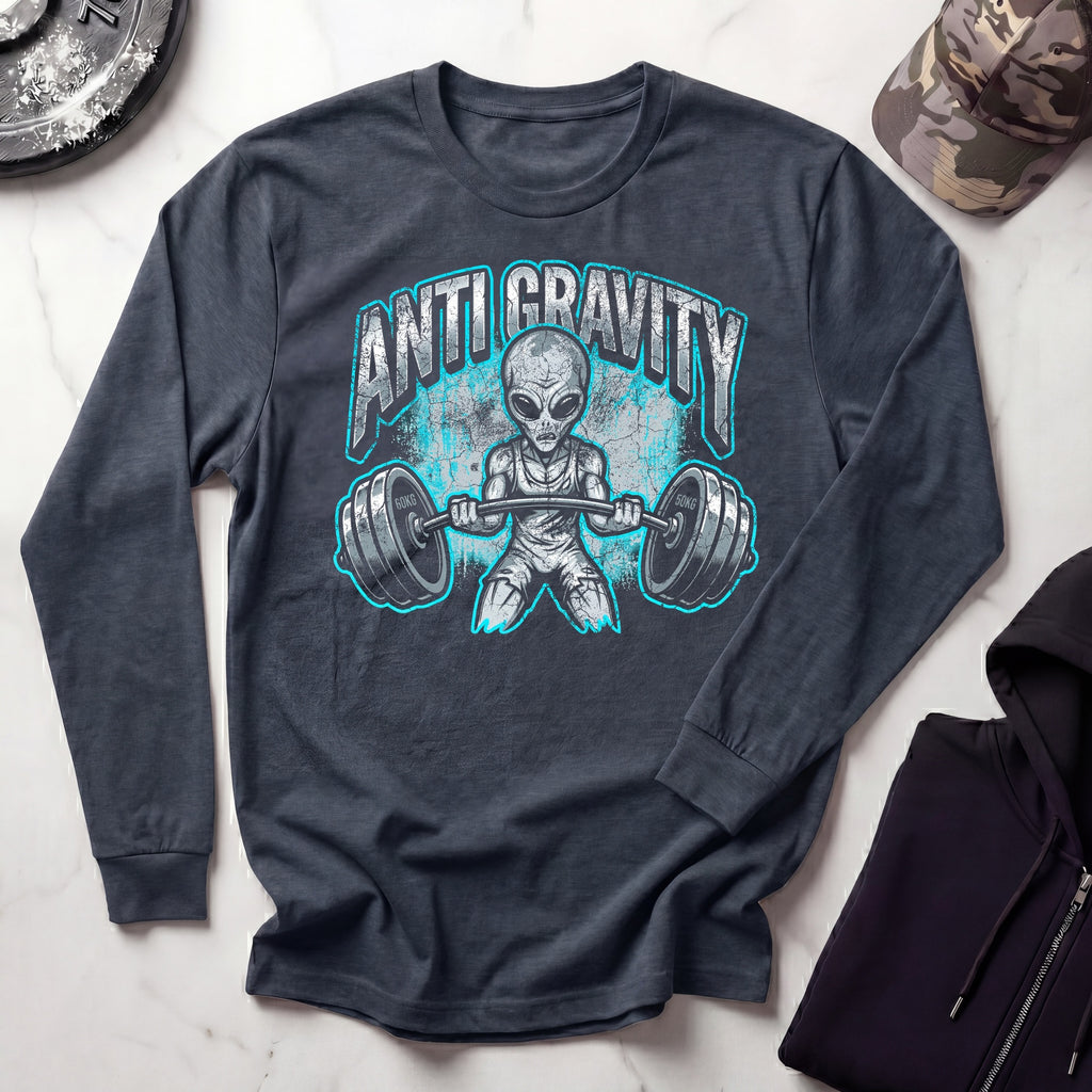 Anti Gravity Alien Long Sleeve Gym Tee