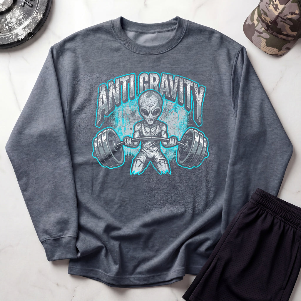 Anti Gravity Alien Gym Crewneck Sweatshirt