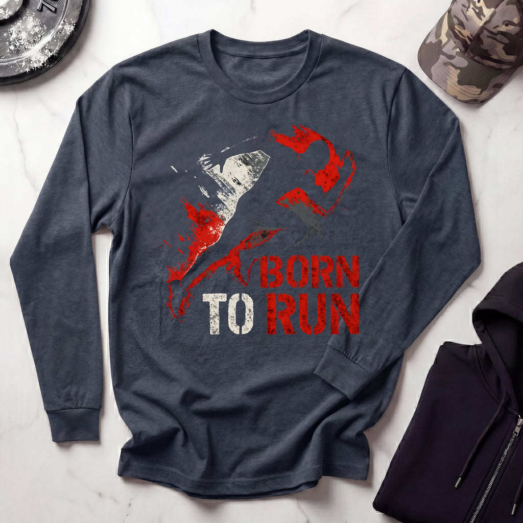 Born To Run Graphic Long Sleeve Tee