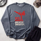 Kick Smarter Graphic Gym Crewneck Sweatshirt
