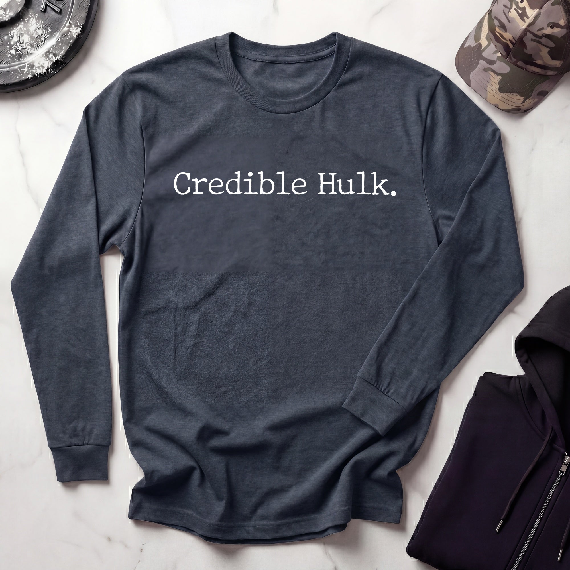 Credible Hulk Vintage Long Sleeve Gym Tee