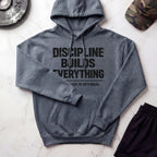 Discipline Builds Everything Graphic Gym Hoodie