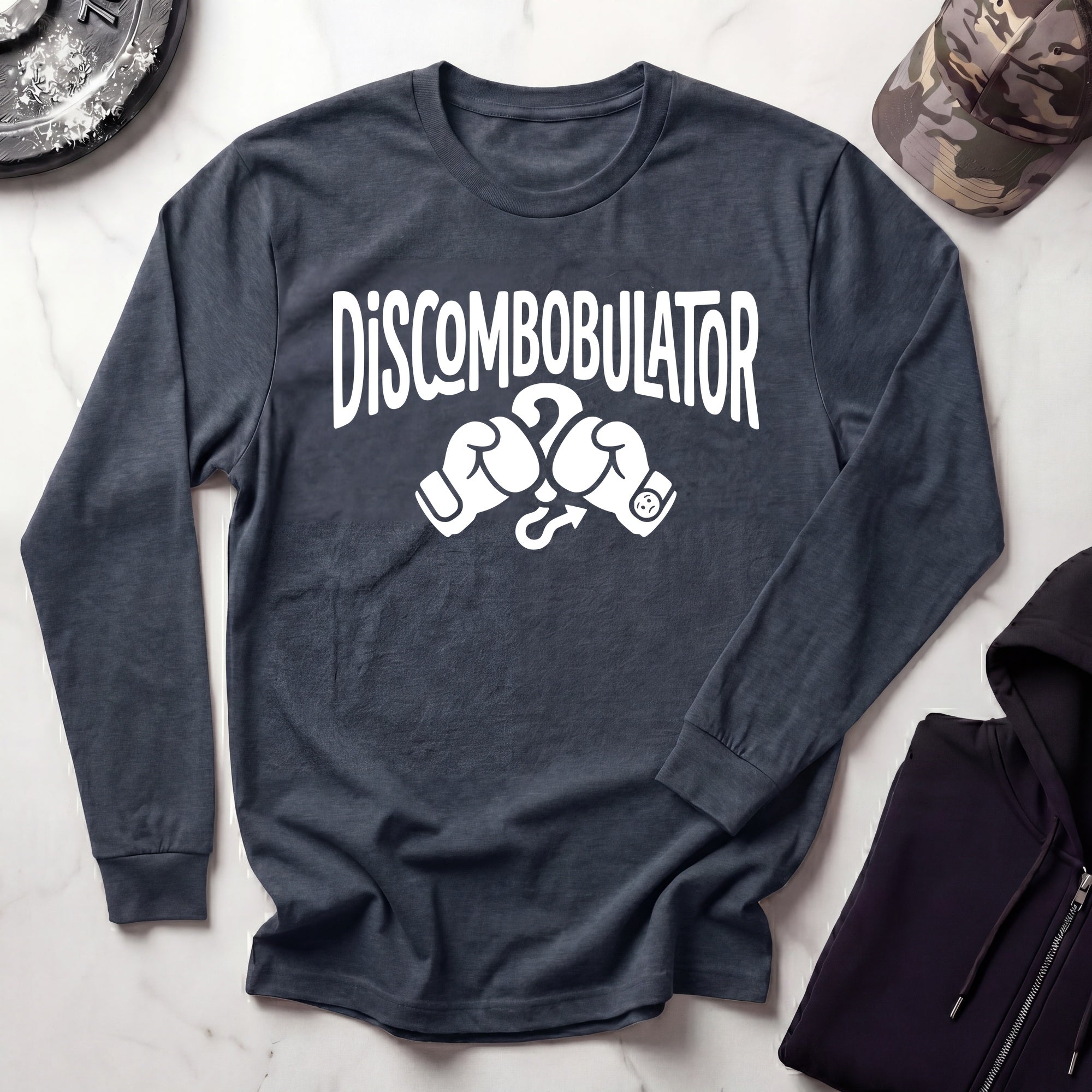 Discombobulator Boxer Long Sleeve Gym Tee