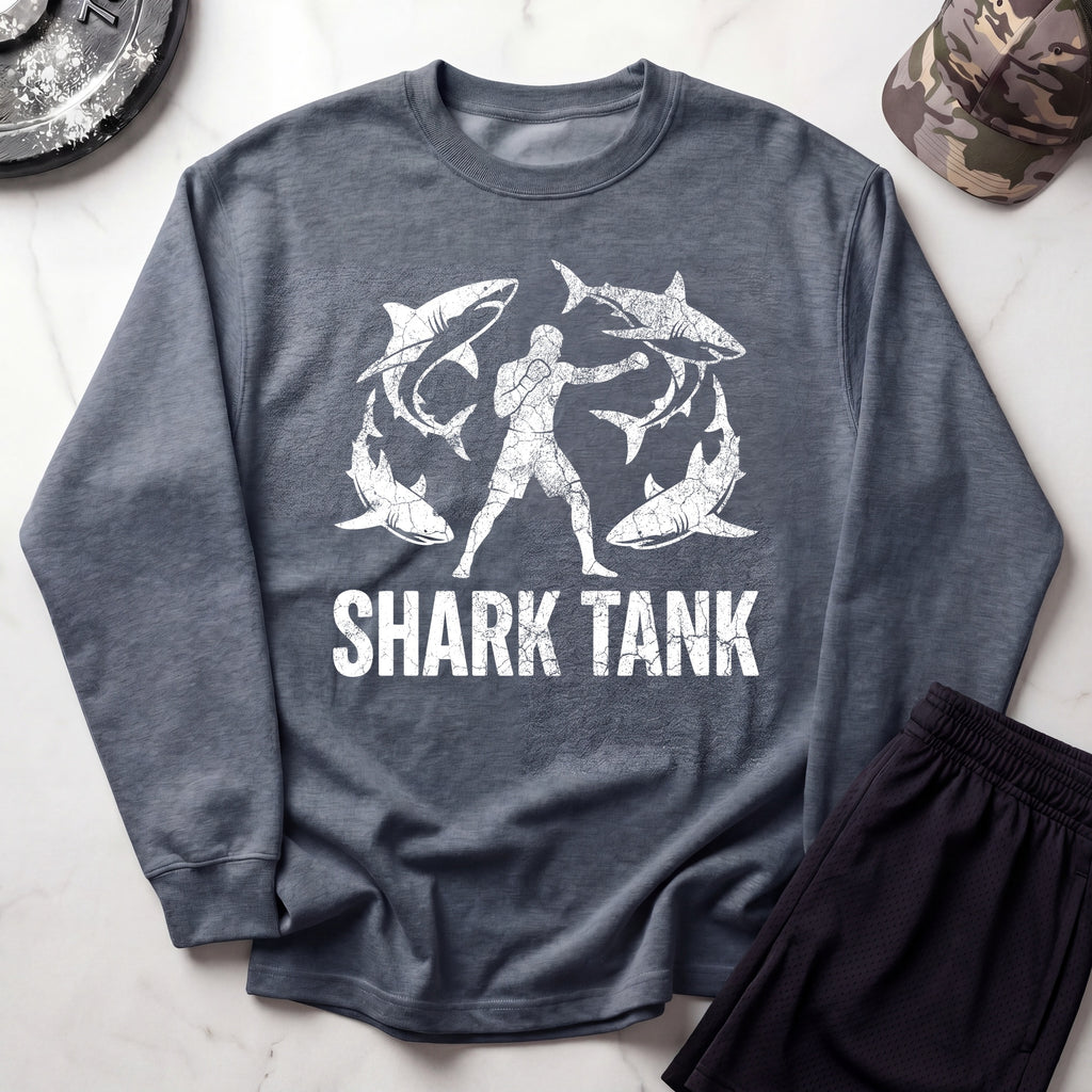 Shark Tank MMA Vintage Gym Crewneck Sweatshirt