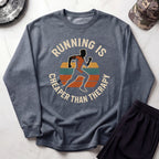 Running Therapy Cozy Gym Crewneck Sweatshirt