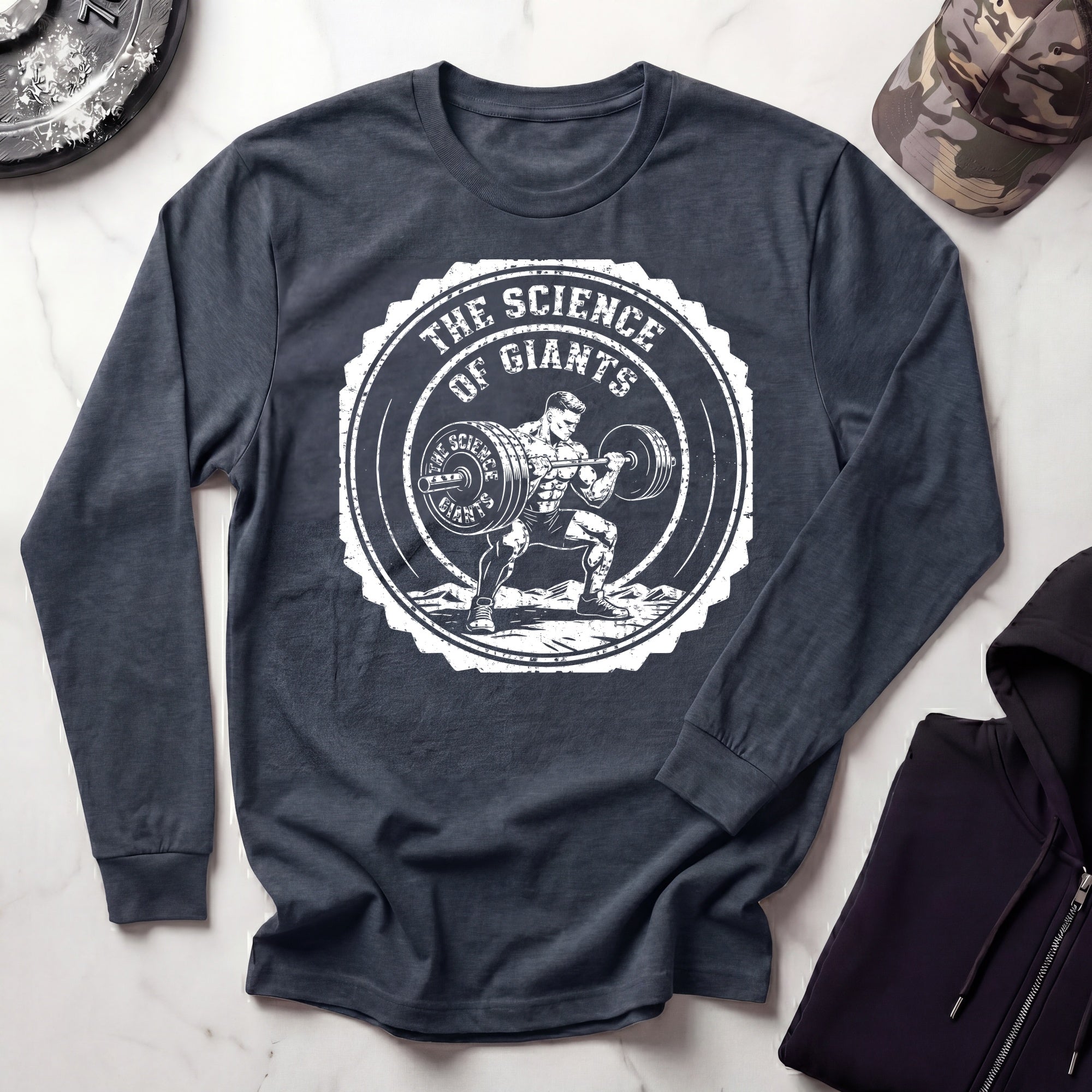 Science of Giants Long Sleeve Gym Tee