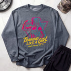 Training Like A Girl Crewneck Sweatshirt