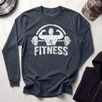 Weightlifting Fitness Vintage Long Sleeve Gym Tee