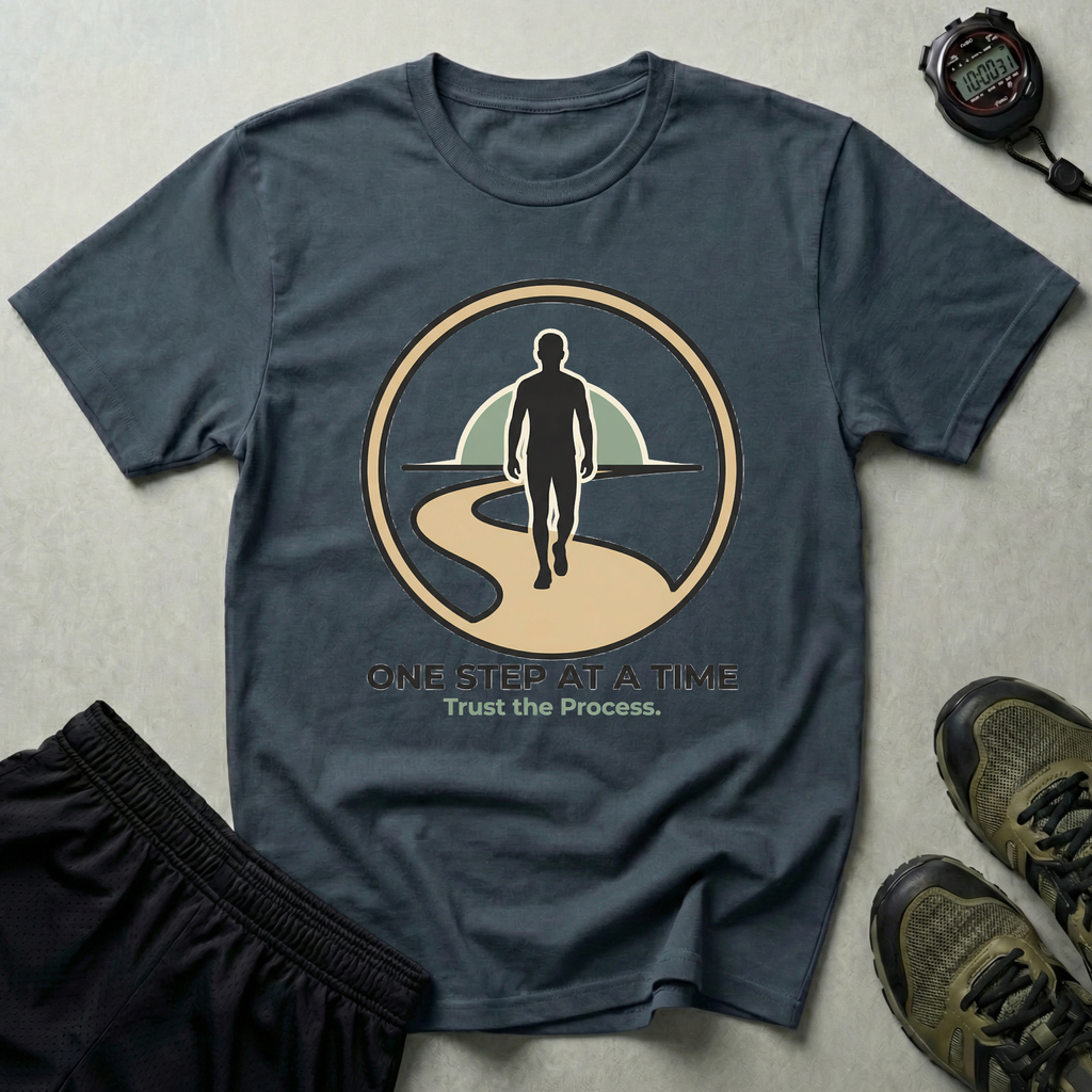 One Step At A Time Recovery Gym T-Shirt