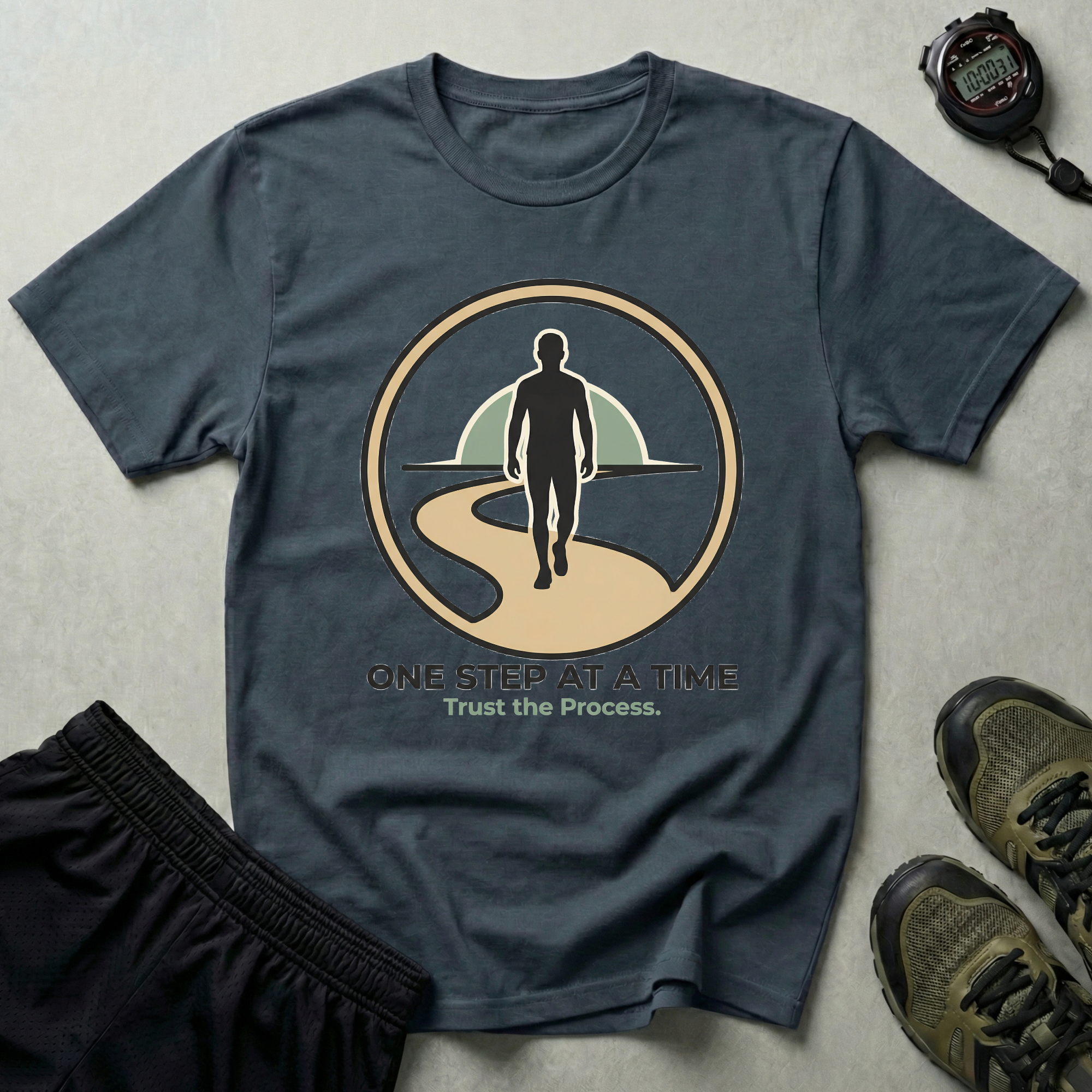 One Step At A Time Recovery Gym T-Shirt