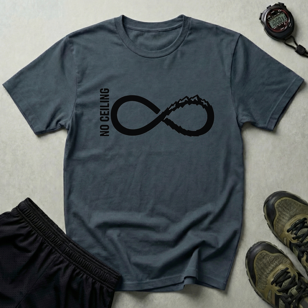 No Ceiling Infinity Rock Climbing T-Shirt