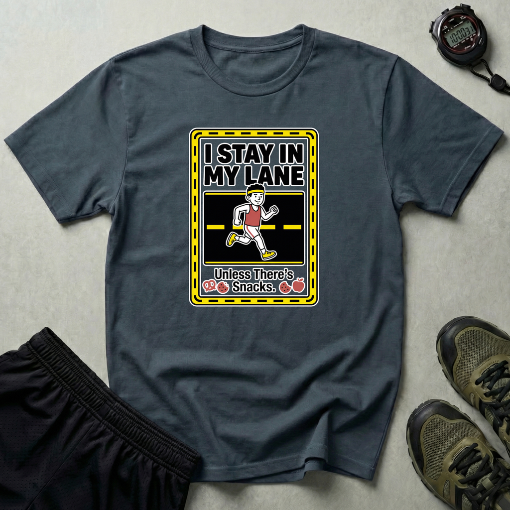 I Stay In My Lane Running Gym T-Shirt