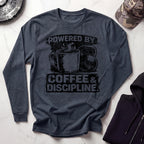 Coffee and Discipline Long Sleeve Gym Tee
