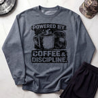 Powered By Coffee Gym Crewneck Sweatshirt